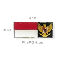 Pin Merah Putih Mpg Garuda Paskibra MPG hitam (2 PCS)