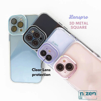 Ntzen Case LENSPRO METAL 3D SQUARE 11 12 13 14 PRO MAX PLUS 15 16 Pro Max PLUS Cover Casing