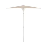 TVETÖ 陽傘, 傾斜式/灰米色 白色, 180x145 公分