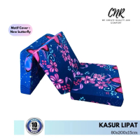 Kasur lipat 3 isi busa Royal Foam tebal empuk dijamin tidak mudah kempes, ukuran 140x200x8cm,150x200