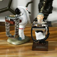 New Resin Watch Stand Individuality Astronaut Old Housekeeper Holder Watch Storage Boxes Creative Decorative Ornaments Jewelry