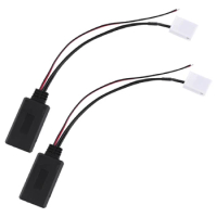 2X Bluetooth Audio Adapter Cable For Mcd Rns 510 Rcd 200 210 310 500 510 Delta 6 Car Electronics Accessories