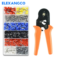 Ferrule Crimper Pliers Set Wire Crimping Tool Kit with 1200PCS Terminal Connector Sleeves Electricians Contractors