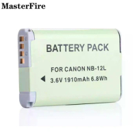 10x 3.6V 1910mah Rechargeable Li-ion Battery NB-12L NB12L for Canon PowerShot G1X MARK 2, PowerShot N100, VIXIA MINI X Batteries