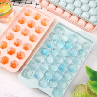 Round Ice Mould Rhombus Ice Cube Maker Cube Tray PP Plastic Mold Forms Food Grade Mold Kitchen Tools DIY Ice Cream Mold