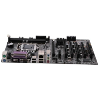H61 DVR Security Monitoring Motherboard LGA1155 DDR3 5 PCI Express 16X Slots Industrial Desktop Computer Motherboard