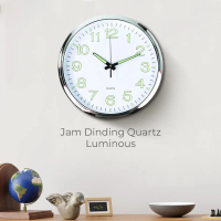 Watch Ainivia Jam Dinding Quartz Creative Design Model Luminous - MM61WC - White Viral