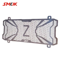 SMOK For Kawasaki Z650 2017 Stainless Steel Motorcycle Radiator Grille Guard Cover Protection Water Tank Guard