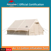 Naturehike Air 12.0 Cotton Inflatable Tent Outdoor Multiple People Portable Camping Travel Family Cabin Thickened Rainproof Ten