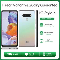 LG Stylo 6 Q730TM Refurbished Unlocked 64GB 3GB RAM 4G LTE Quad-core Rear Camera 13MP 6.8" Phone