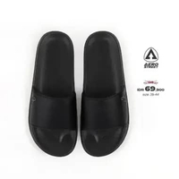 Aerostreet 39-44 Jakco Hitam Hitam - Sandal Selop Pria Wanita BAAAA 43