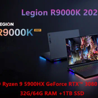 Lenovo Legion R9000K Gaming Laptop 16 Inch Notebook AMD Ryzen 9 5900HX RTX 3080 2.5K 165Hz SSD 1 TB Win11 PC Portable