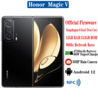 Honor Magic V 5G New Folding Flagsh Mobile Phone 6.45" 12GB RAM 256GB 512GB ROM Snapdragon 8 Gen1 4750Mah 66W 50MP Cameras NFC