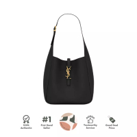 Saint Laurent YSL Le 5 to 7 Hobo Bag Small Soft in Grained Leather