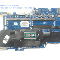 USED For HP ProBook 440 G6 450 G6 Laptop Motherboard DAX8JMB16E0 With i7 i3 I5-8265U CPU DDR4 100%
