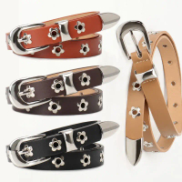 Women's Belt Punk Ins Style Personality Belt for Women Versatile Casual Pants Belt