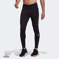 Adidas Own The Run TGT [H58595] 男 緊身褲 運動 慢跑 訓練 路跑 緊身 中腰 反光 黑