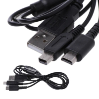 1.2M 2 in 1 USB Charging Cable for Nintendo NDSL/ NDSi LL/ 2DS/ 3DS/ 3DS XL Game Console Power Line Games Accessories
