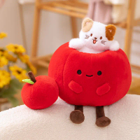 Simulation Dragon Fruit Plush Toy Doll Creative Kiwi Birthday Gift Claw Machine Doll