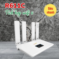 Phát wifi từ sim 4G R611C tích hợp wifi 6 có 4 ăngten gấp gọn