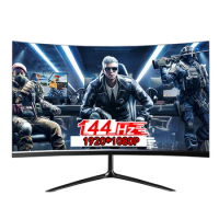 24 inch 144hz Monitors Gamer LCD Curved Monitor PC 1k Displays Computer Monitors for hdmi/DP for Desktop 165hz monitors