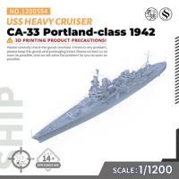 SSMODEL SS1200554/S 1/1200 Military Model Kit USS Portland-class CA-33 Heavy Cruiser 1942