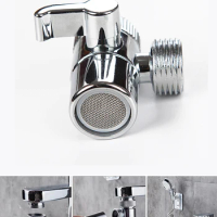 Faucet Shower Adapter Bathroom Kitchen Tube Connector Valve 22/24mm Splitter Diverter Water Tap Connector for Toilet Bidet
