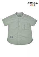 Osella Kids [NEW] Osella Kids Short Slevee Koko Shirt In Sage Green 2232400119 | Kemeja Lengan Pendek Anak Laki-Laki