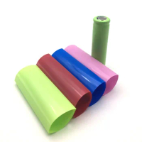 100Pcs 26650 21700 Battery Film Tape PVC Heat Shrink Tube Precut Shrinkable Sleeve Tubing Protect Pipe Cover for Batteries Wrap