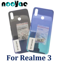 For Realme 3 RMX1825 Back Cover Battery Door Rear Case Back Housing With Camera Lens And Frame Side Key Button