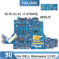 For DELL Alienware 13 R3 i7-6700HQ Laptop Motherboadrd LA-D581P 0KRXJP SR2FQ N17E-G1-A1 DDR4 Notebook Mainboard
