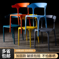 Spot parcel post Plastic Chair Simple Backrest Stool Home Nordic Dining Chair Thickened Economic Plastic Chair Large Stall Chair