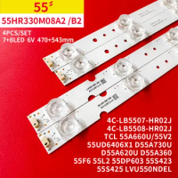 LED Backlight Strip for TCL 55" TV 4C-LB5507-HR02J 4C-LB5508-HR02J 55HR330M08A2/B2 55UD6406X1 D55A730U D55A620U 55F6