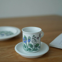 昭和復古植物圖鑑 馬克杯 盤子 咖啡杯 杯碟組｜富士奶奶
