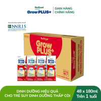 (BAO BÌ MỚI) Thùng 48 Hộp 180/110mL Sữa Bột Dinh Dưỡng Pha Sẵn Grow PLUS+ Đỏ - NUTIFOOD SHOP