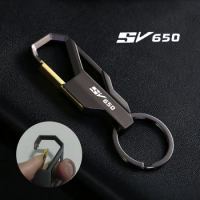 For Suzuki SV650X SV650S SV650 SV 650 X S 650X 650S Motorcycle Waist Hanging Keychain Metal Keyring Accessories Custom LOGO
