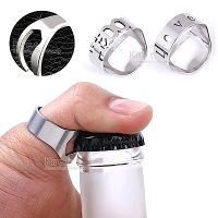 潮流個性 不鏽鋼戒指戒指 指環 開瓶器 情侶對戒-款式任選kiret