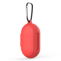 Silicone Earphone Cases for Samsung Galaxy Buds Plus Charging Bin with Carabiner Shockproof Full Protective Cover