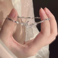 New Trend Shell Moon Link Bracelet For Women Korean Fashion Sweet Girls Twisted Chain Y2K Bracelet Party Gift