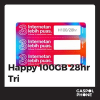 Voucher Tri Happy 100GB 28 Hari Lokal Jateng Kuota Internet Isi Ulang Fisik