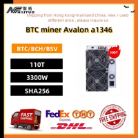used Bitcoin Miner canaan Avalon A1346 110th Hashrate PSU 3300W Cryprocurrency Rig Mining crypto Asic Miner