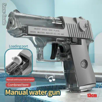 Mini Manual Water Gun M1911 Summer Swimming Water Play Toy Continuous Firing Outdoor Fun
