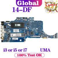 Mainboard For HP L33910-601 14-DF TPN-I130 Laptop Motherboard i3 i5 i7 8th Gen UMA DDR4