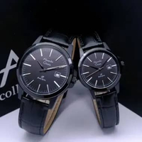 alexandre christie ac1008 / ac 1008 full black couple kulit original Watches