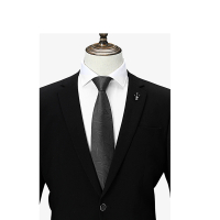 【拉福】領帶8cm寬版雪片領帶拉鍊領帶-拉鍊(黑)