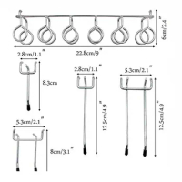 Boutiques Pegboard Hooks Stainless Steel Storage Tool Wall 81pcs Assortment Equipment Heavy Duty Silver Durable
