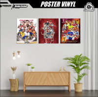 DEKORASI KAMAR RUMAH RUANGAN TAMU POSTER STICKER/STIKER VINYL POSTER FOTO MOTIF WORLD CUP QATAR 2022