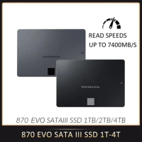 870EVO SSD Internal Solid State Disk 2TB 1TB 4TB Hard Drive Disk High Speed Storage Work Game SATA3 2.5inch For Laptop PC