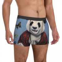 Panda Buddha Underwear Butterfly Retro Custom Trunk Trenky Male Panties Cute Boxer Brief Gift
