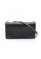 Celine Pre-Loved Celine Triomphe horizontal sleeve Shoulder bag leather black